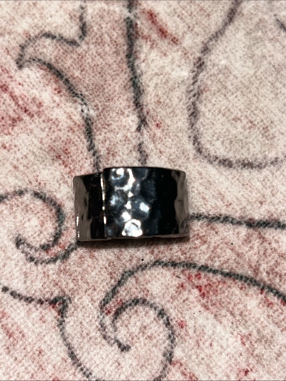 Wide Black Fashion Ring - Women's Accessory